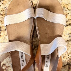 Steve Madden Cream and Brown Espadrilles